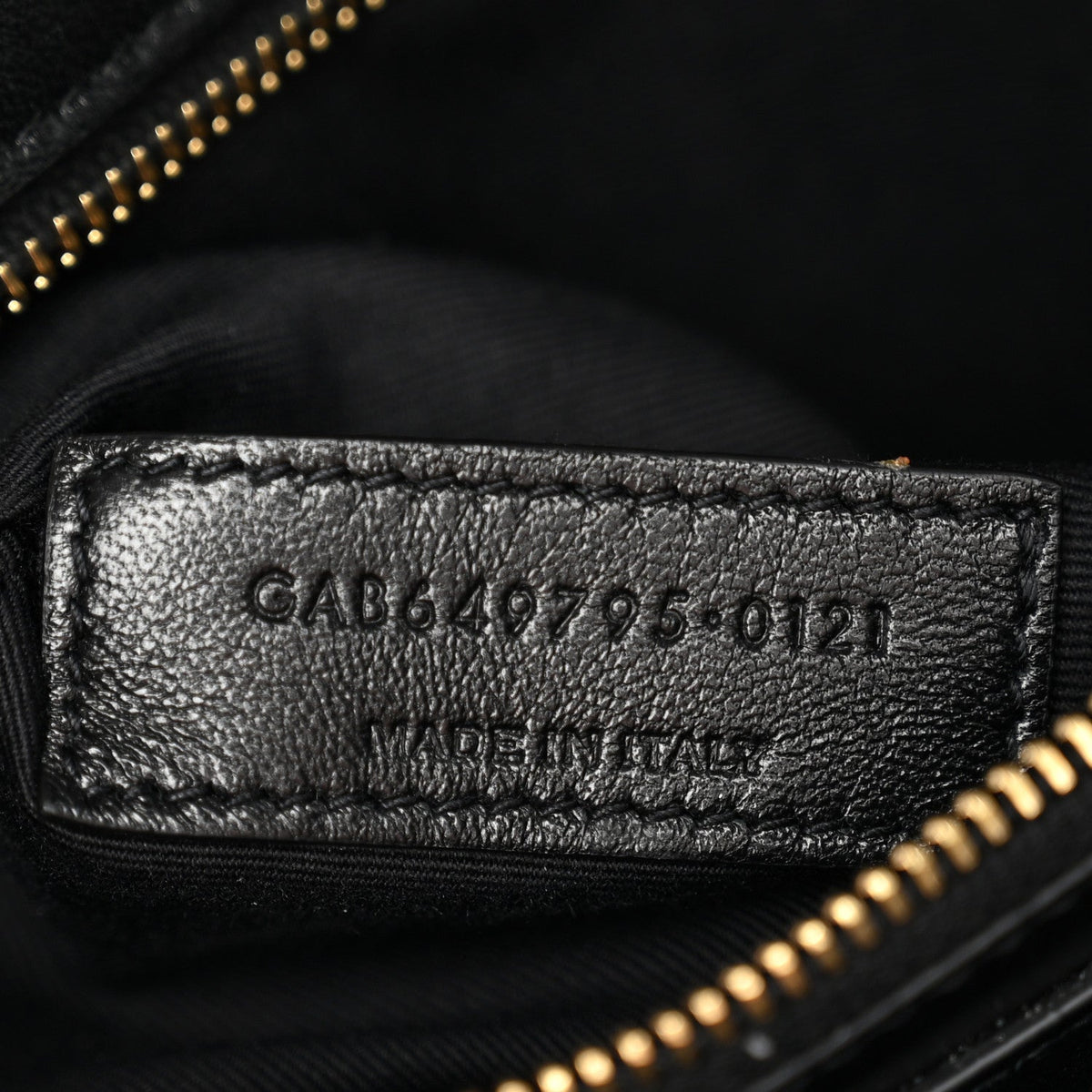 Calfskin Satchel Bag - Black