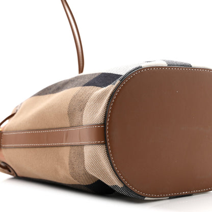 Small Canvas Bucket Bag - Brown