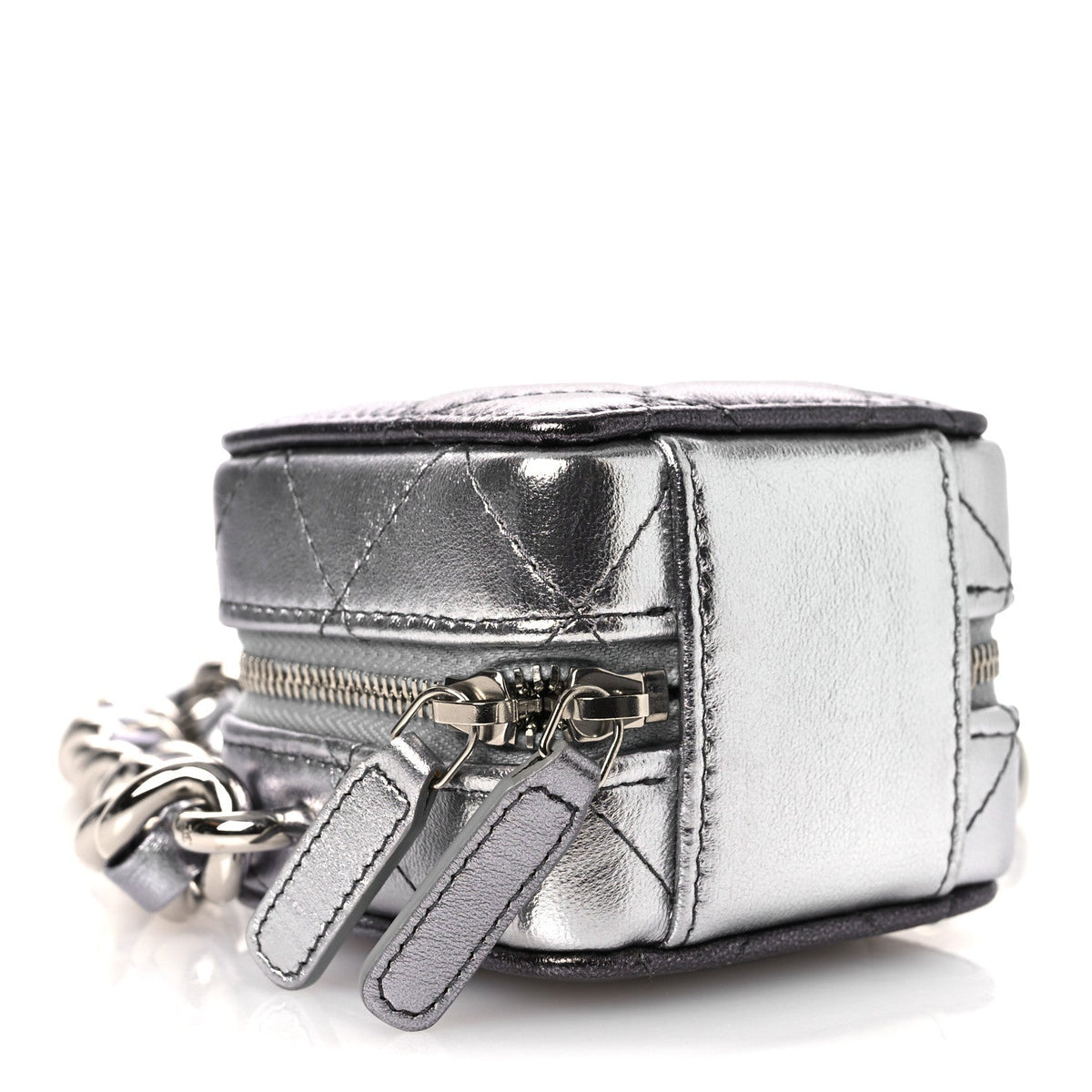 Quilted Lambskin Clutch Bag - Black