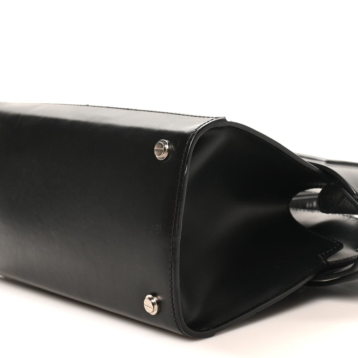 Mini Calfskin Satchel Bag - Black