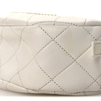 Quilted Lambskin Handbag - White