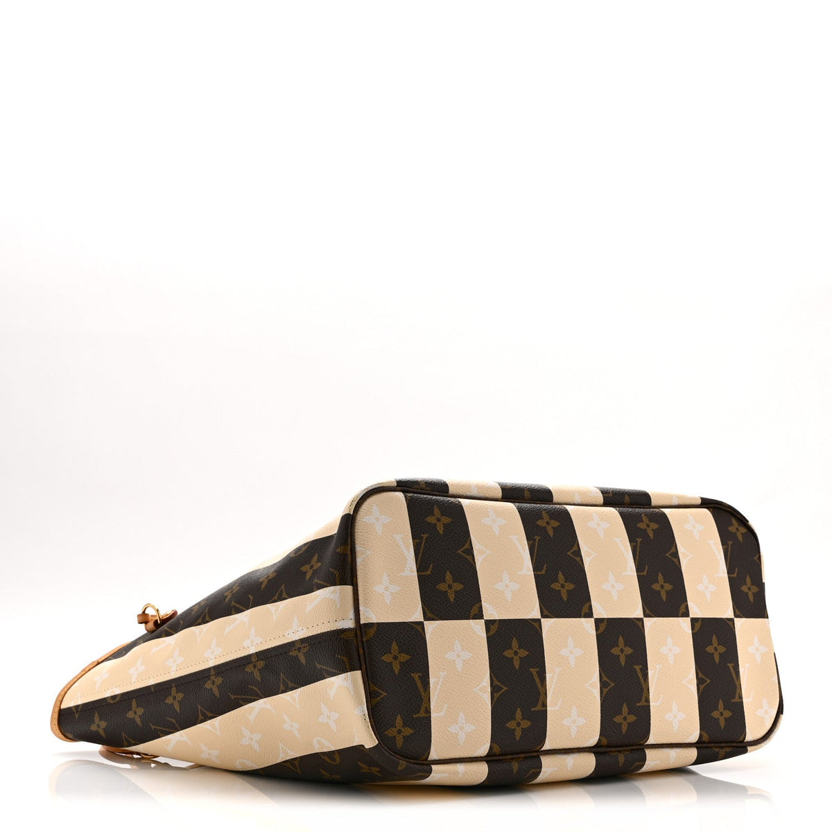 Monogram Rayures Neverfull Mm Handbag