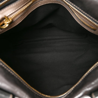 Large Calfskin Tote Bag - Grey