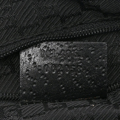 Small Canvas Hobo Bag - Black