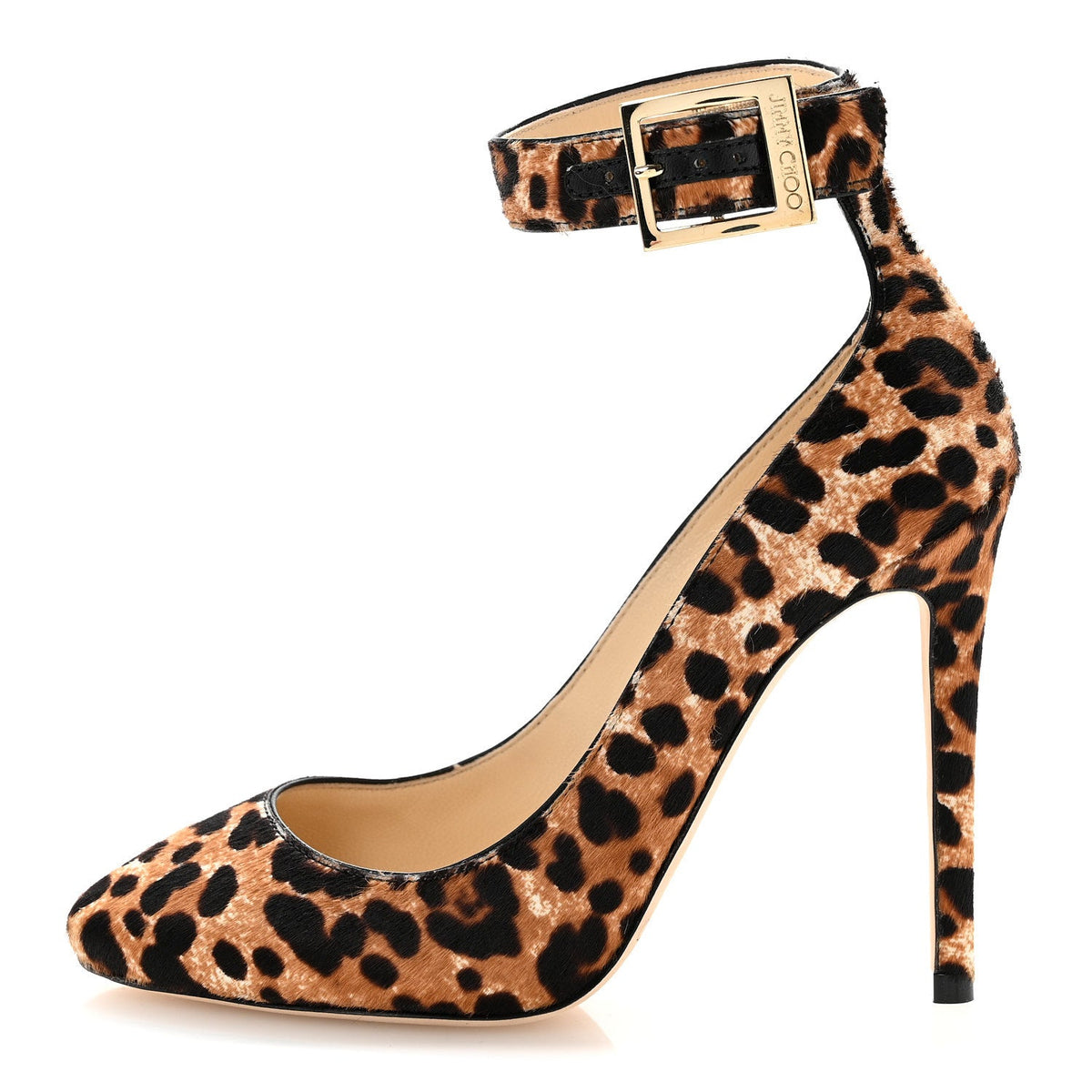 Jimmy Choopony Hair Leopard Helena Pumps Natural