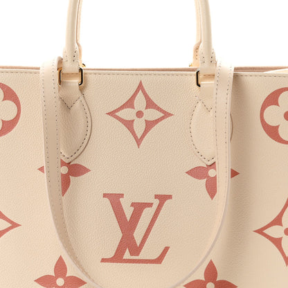 Empreinte Monogram Giant Onthego Mm Crem Handbag