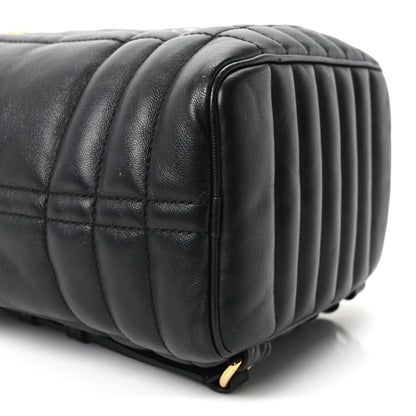 Mini Quilted Lambskin Backpack - Black