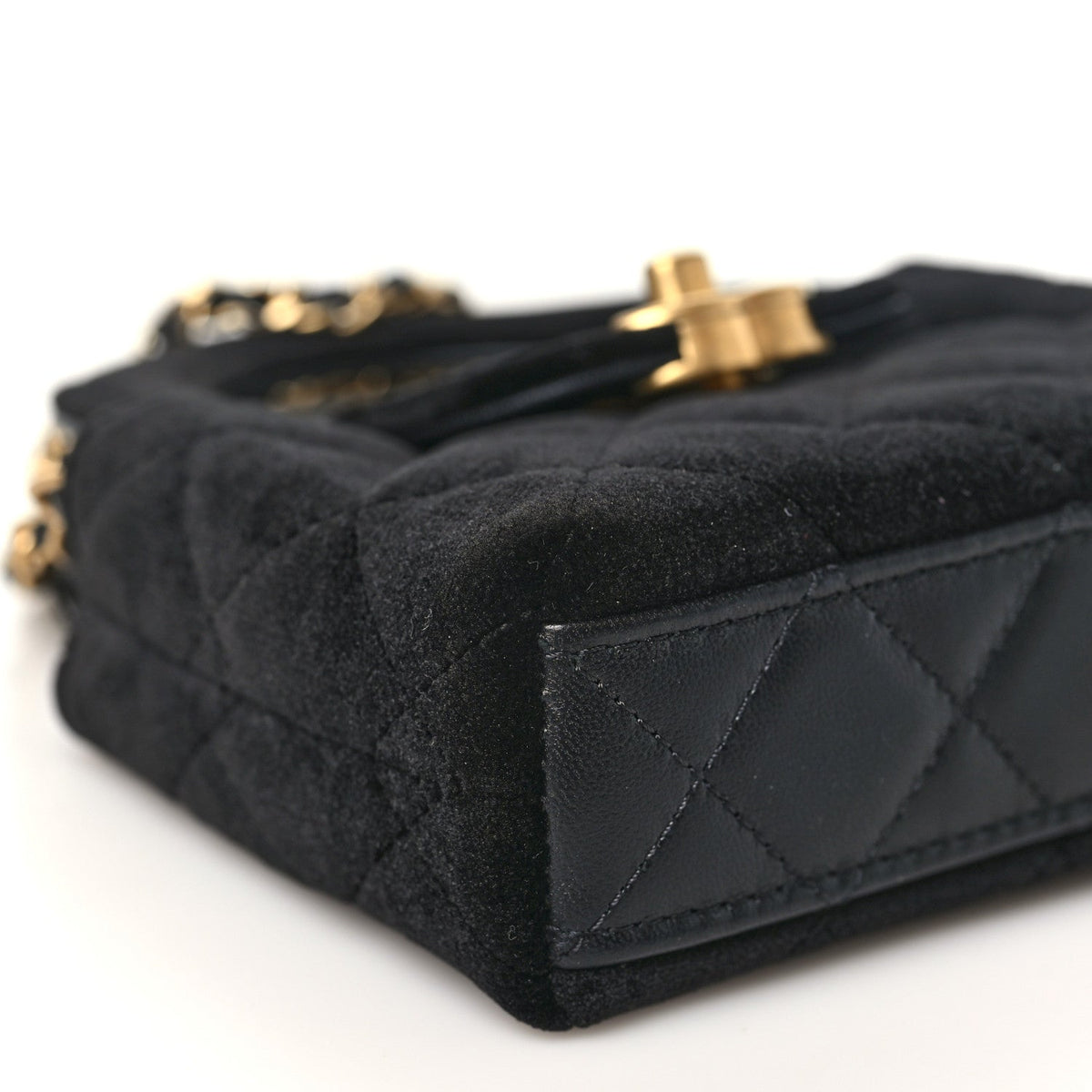 Mini Quilted Handbag - Black