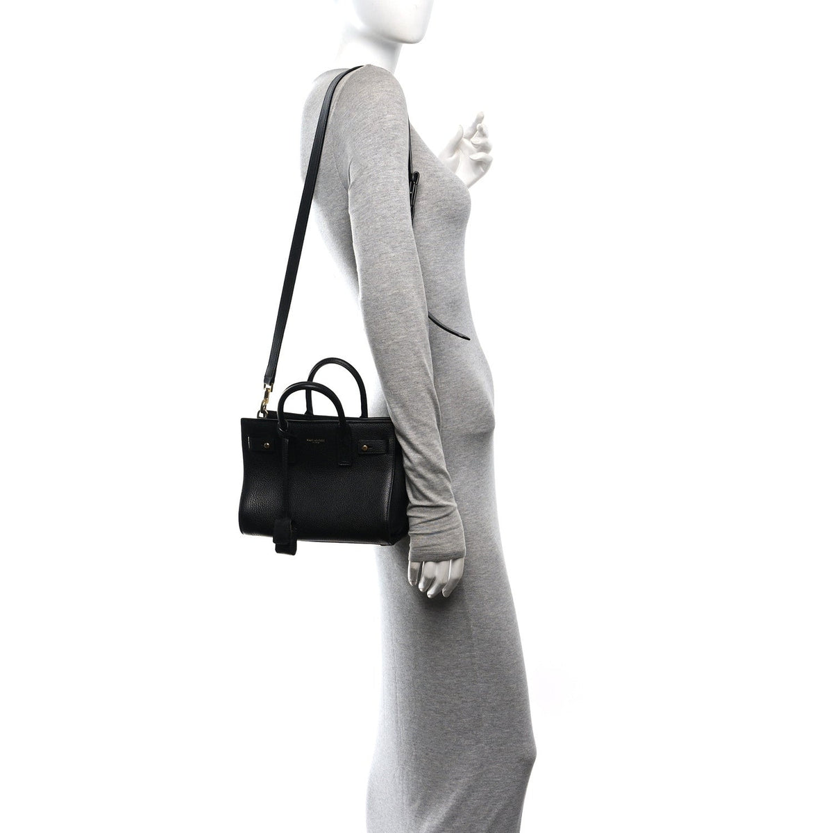 Nano Calfskin Handbag - Black