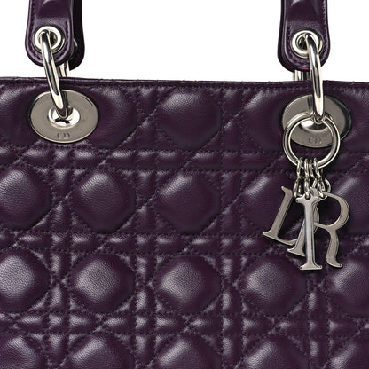 Medium Lambskin Handbag - Purple