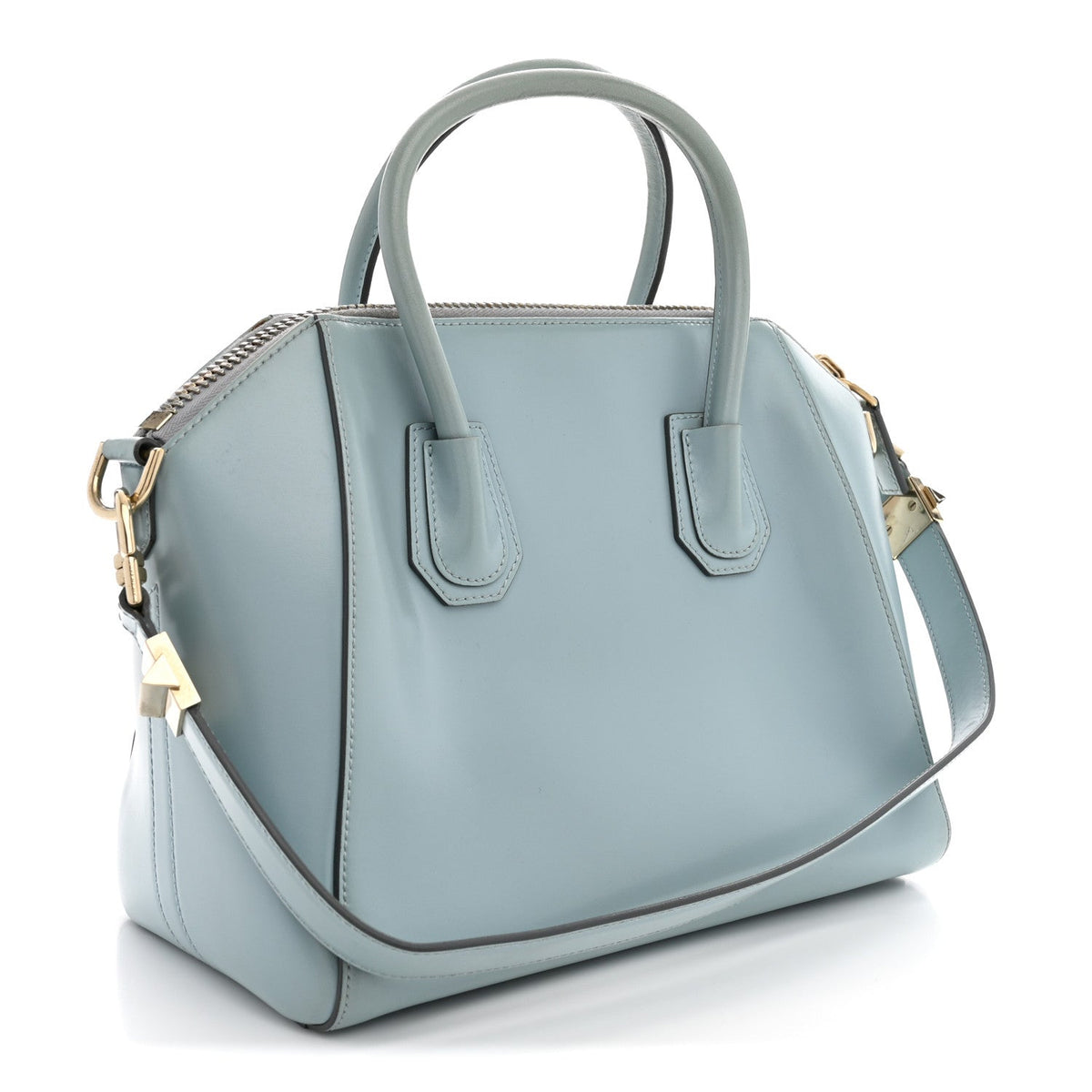 Small Calfskin Handbag - Light Blue
