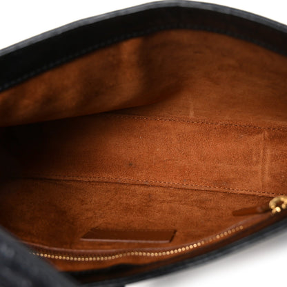 Calfskin Hobo Bag - Black
