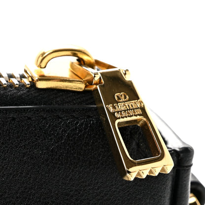 Mini Calfskin Crossbody Bag - Black