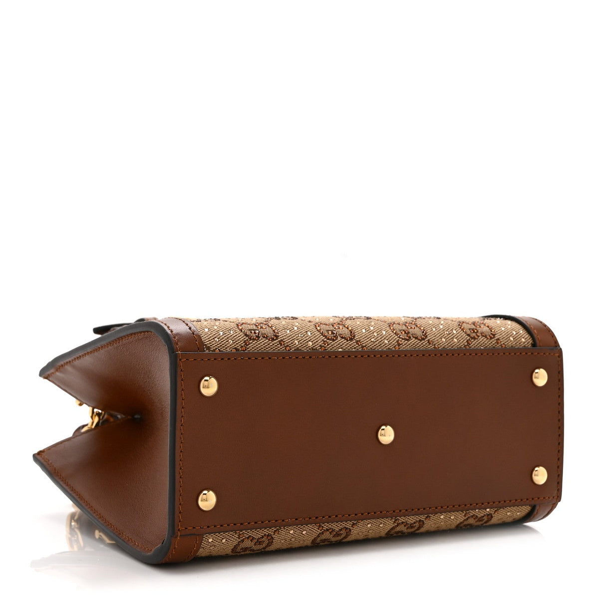 Mini Calfskin Canvas Tote Bag