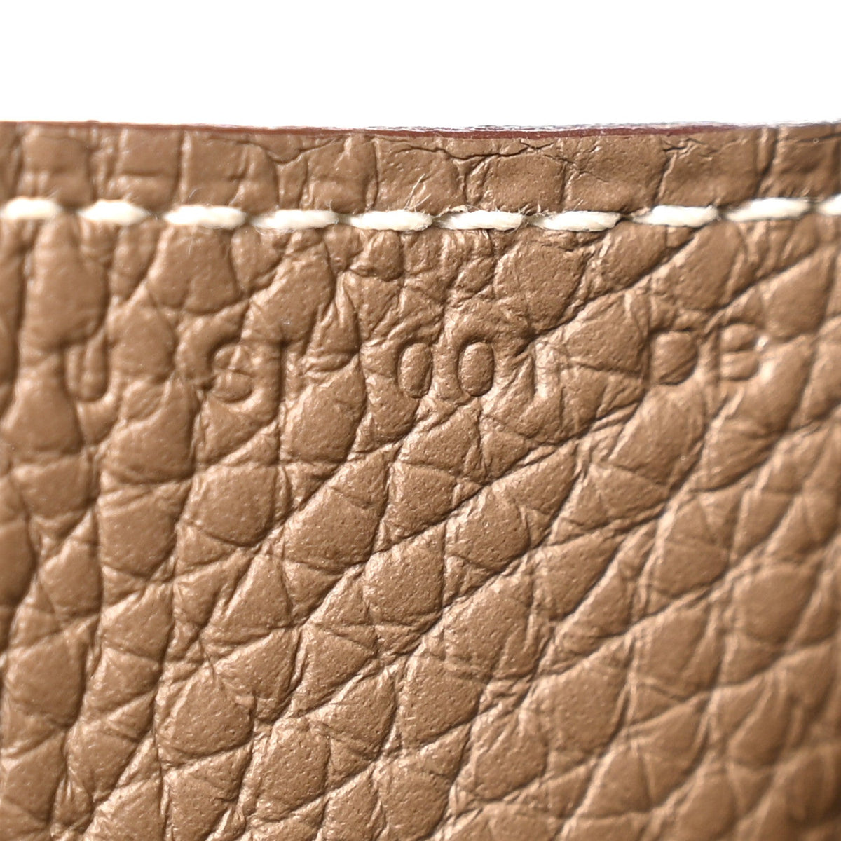 Taurillon Clemence Halzan 31 Gm Etoupe Handbag
