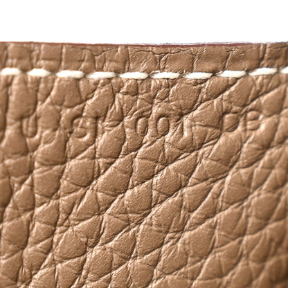 Taurillon Clemence Halzan 31 Gm Etoupe Handbag