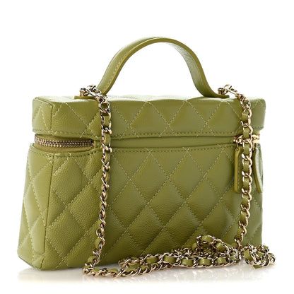 Quilted Caviar Handbag