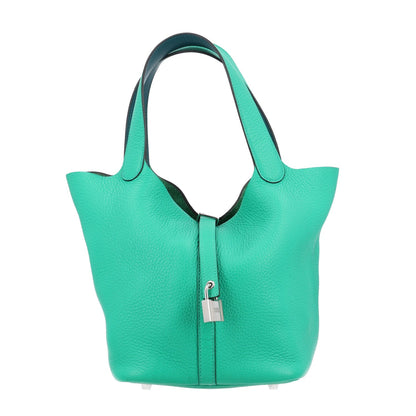 Taurillon Clemence Swift Eclat Picotin L Handbag