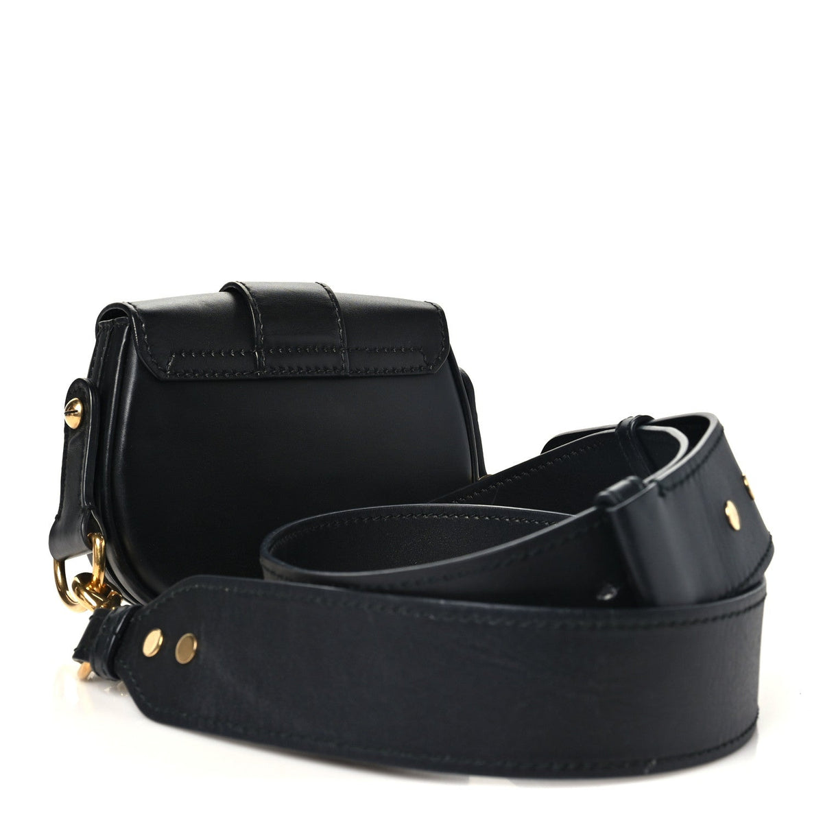 Mini Calfskin Handbag - Black
