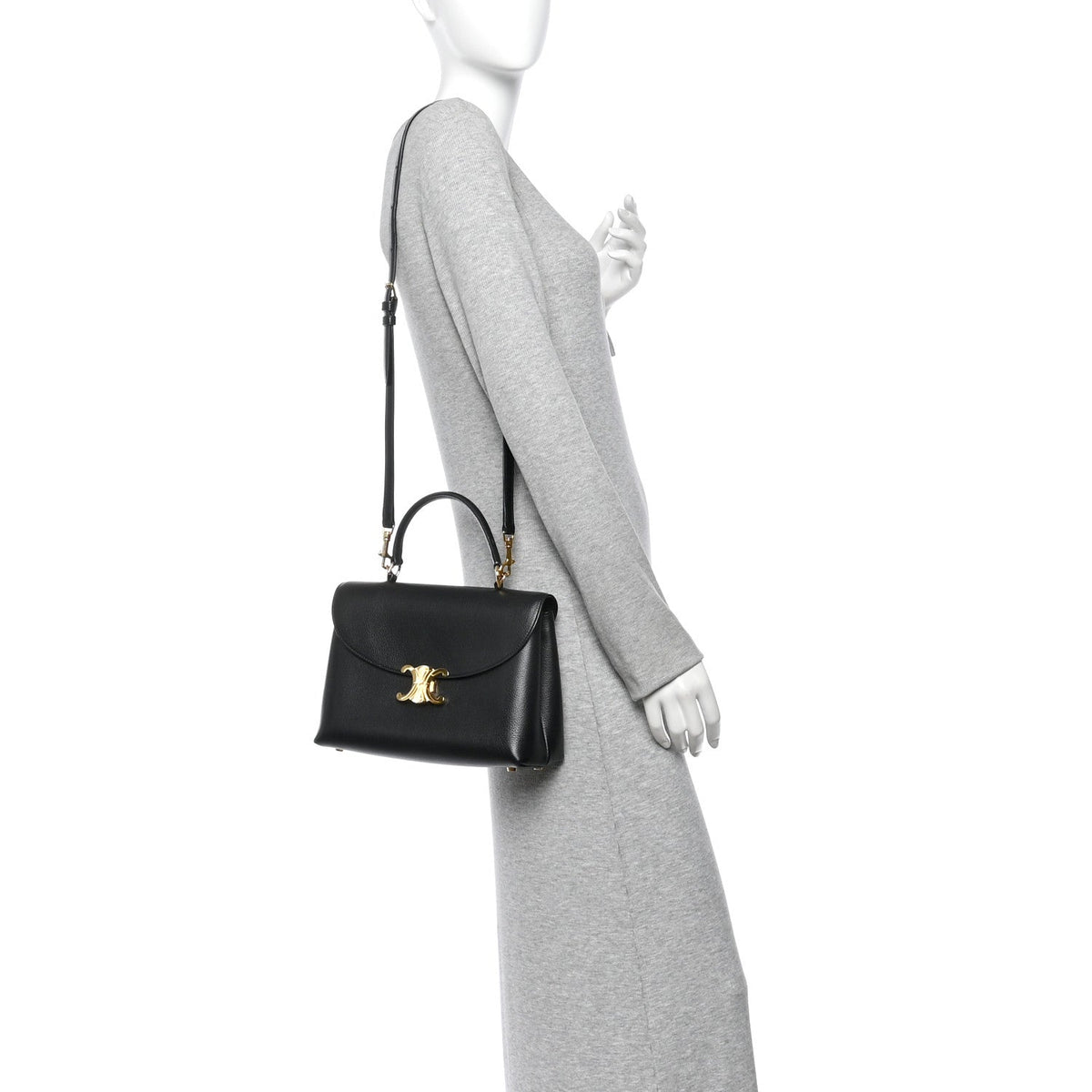 Medium Calfskin Handbag - Black