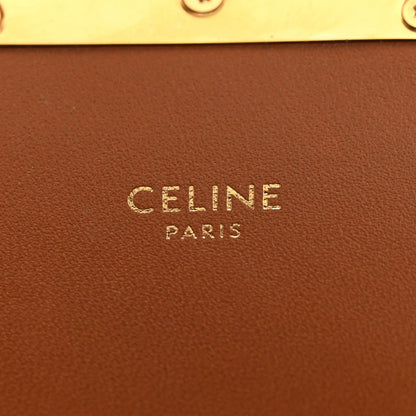Calfskin Canvas Handbag - Tan