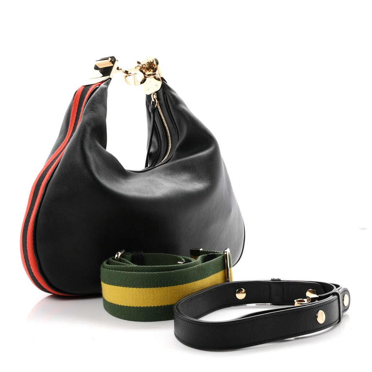 Large Calfskin Shoulder Bag - Black