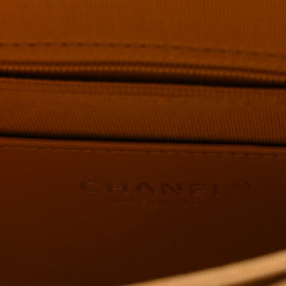 Quilted Suede Handbag - Brown