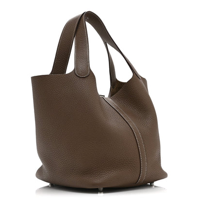 Taurillon Clemence Picotin Lock Mm Etoup Handbag