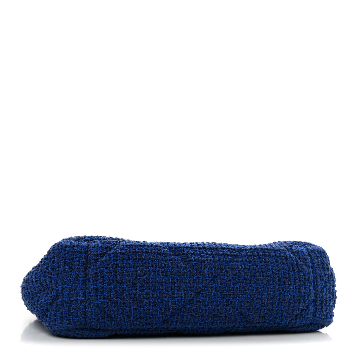 Large Quilted Flap Shoulder Bag - Blue