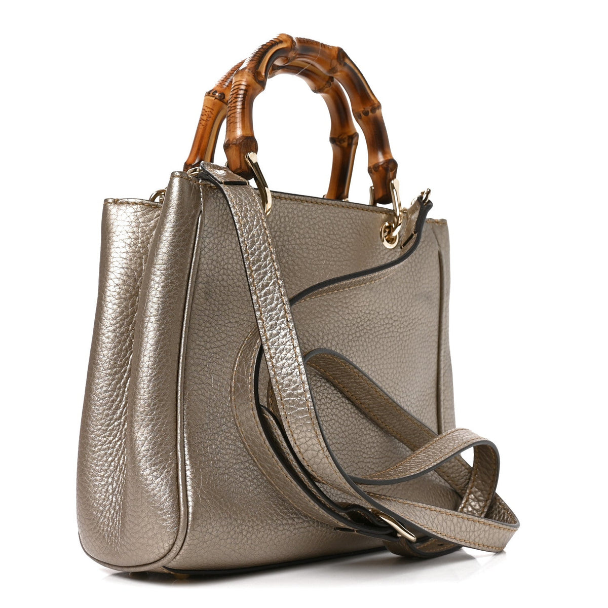 Mini Calfskin Tote Bag - Gold