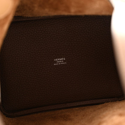 Taurillon Clemence Swift Eclat Picotin L Handbag