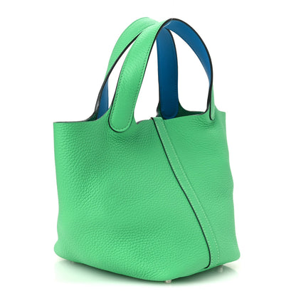 Taurillon Clemence Swift Eclat Picotin L Handbag
