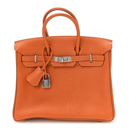 Togo Verso Birkin 25 Potiron Fauve Handbag
