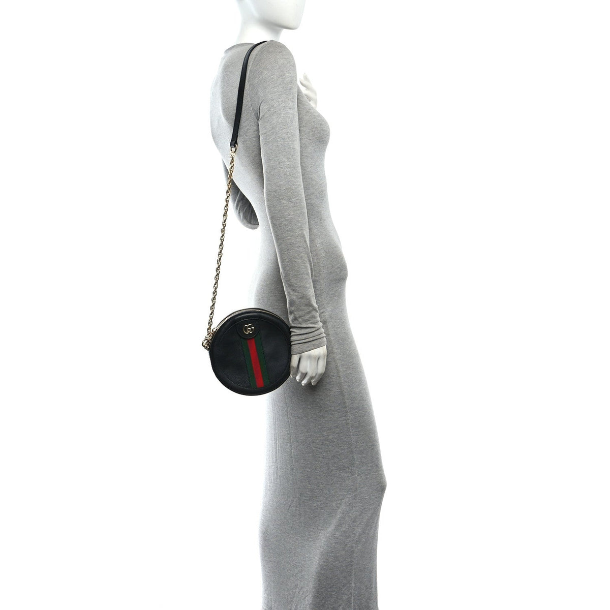 Mini Calfskin Shoulder Bag - Black