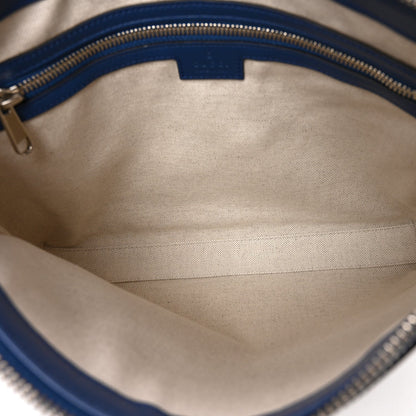Medium Calfskin Pouch - Blue