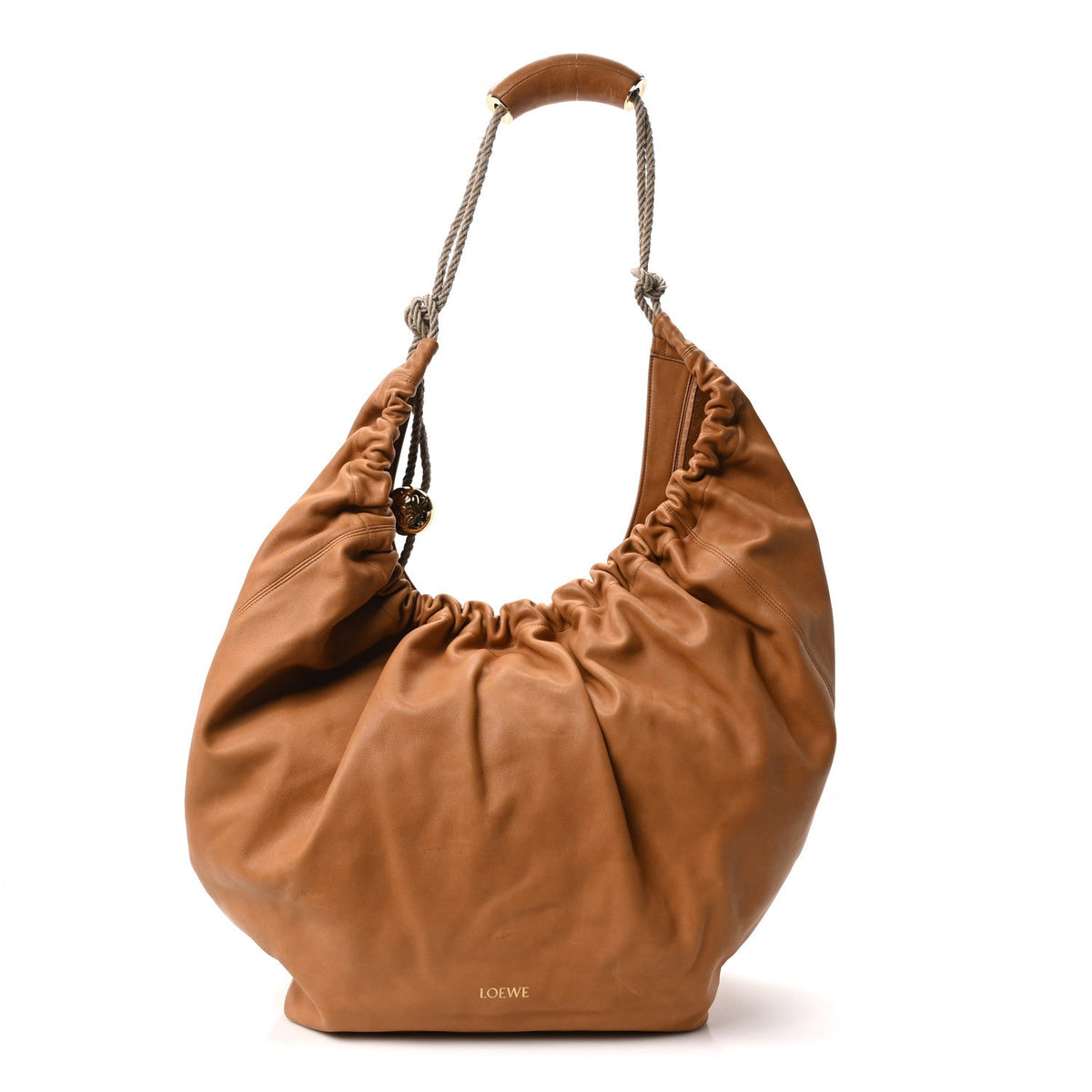 Nappa Handbag - Tan