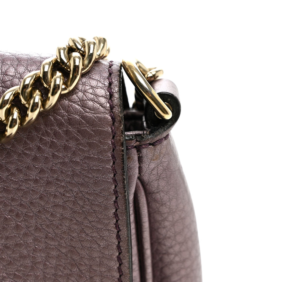 Small Calfskin Crossbody Bag - Purple