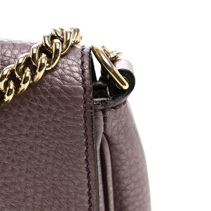 Small Calfskin Crossbody Bag - Purple