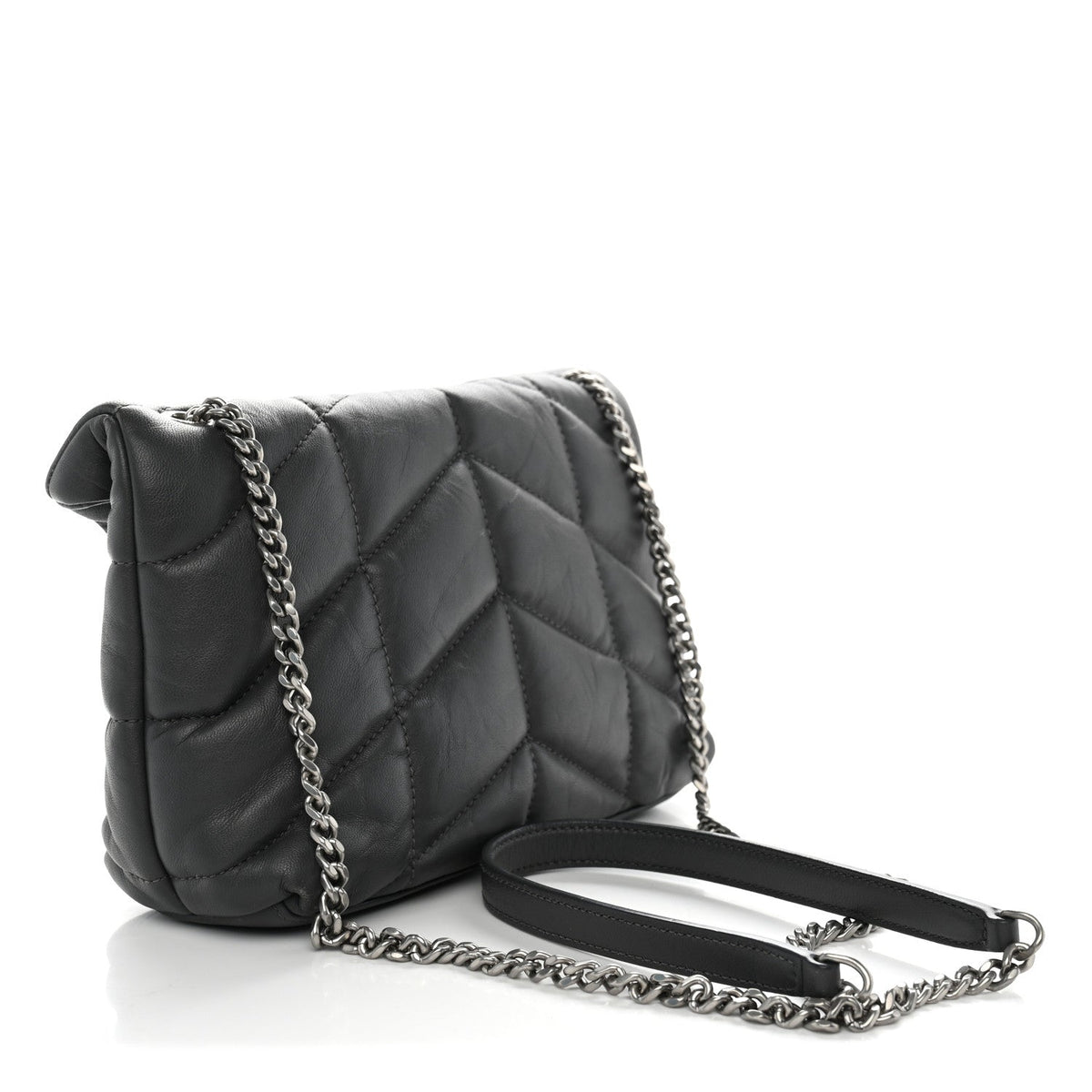 Quilted Lambskin Satchel Bag