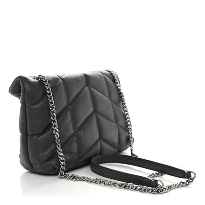 Quilted Lambskin Satchel Bag