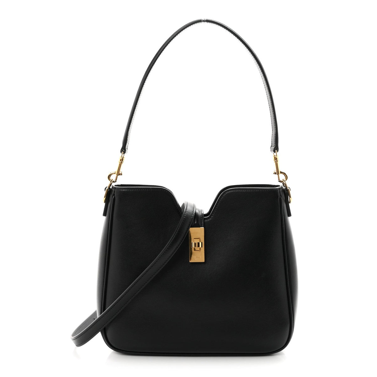 Small Calfskin Handbag - Black