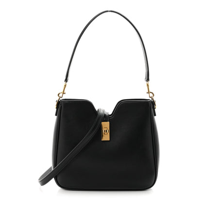 Small Calfskin Handbag - Black