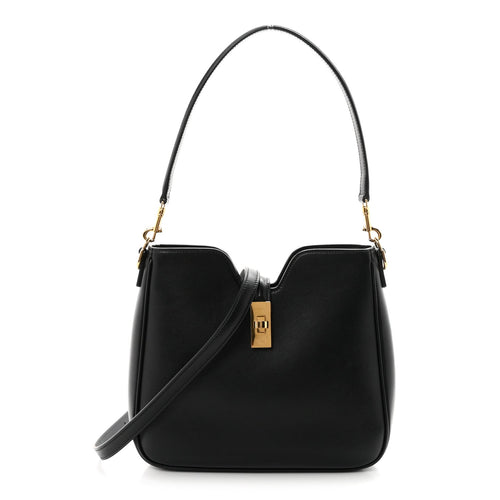 Small Calfskin Handbag - Black
