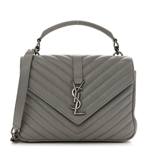 Medium Sheepskin Handbag - Granite