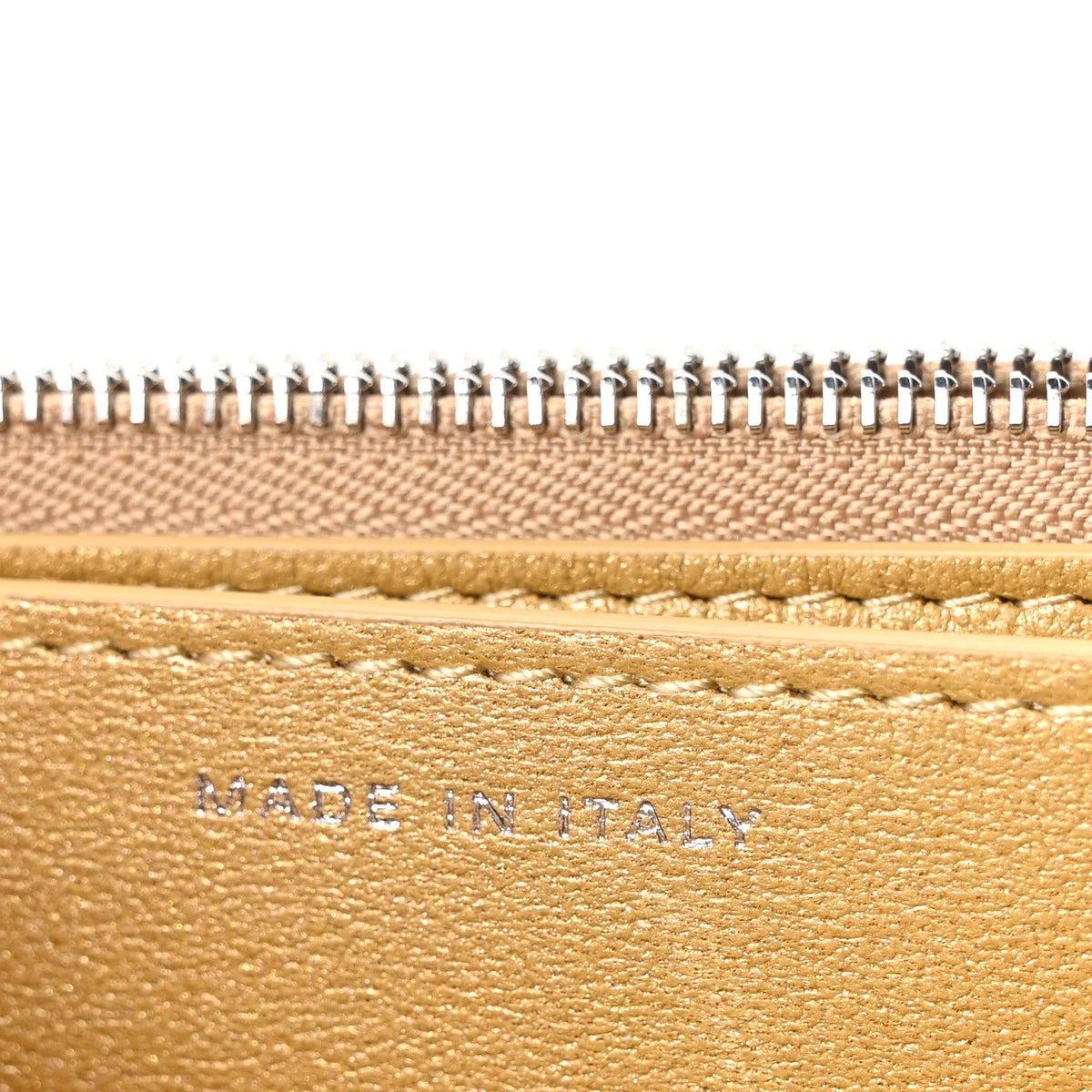 Calfskin Wallet Bag - Gold