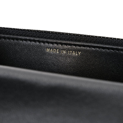 Quilted Lambskin Wallet Bag - Black