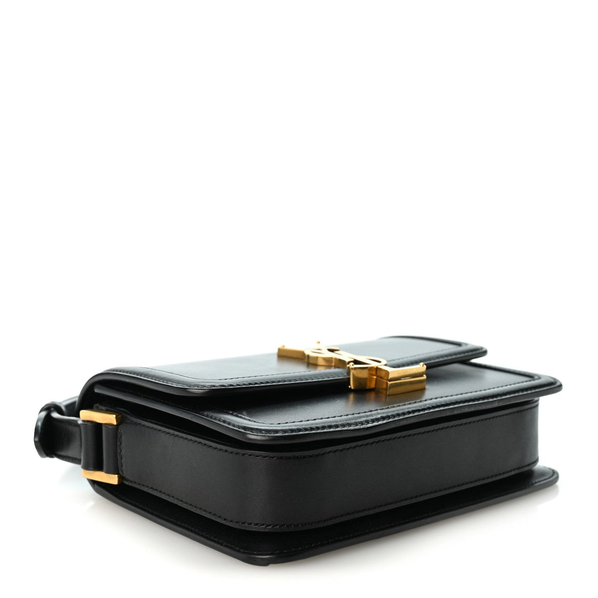 Small Calfskin Satchel Bag - Black