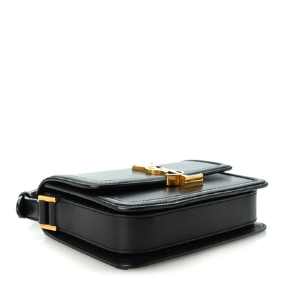 Small Calfskin Satchel Bag - Black