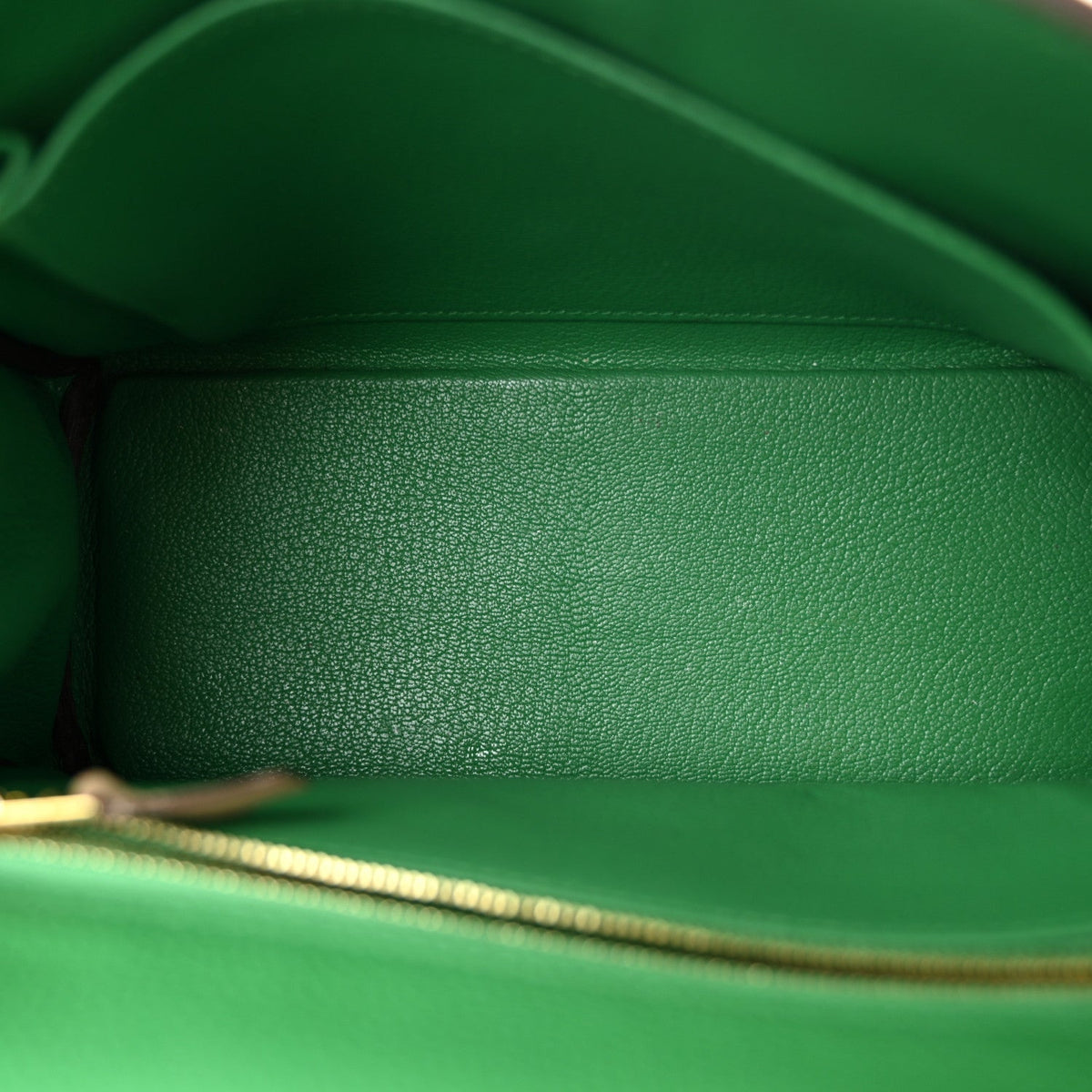 Togo Horseshoe Kelly Retourne 25 Bambou  Handbag