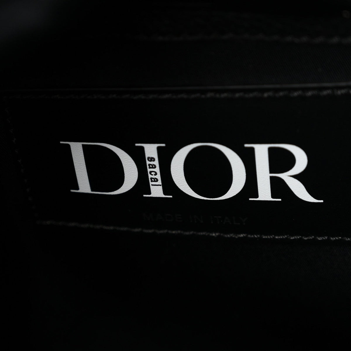 Calfskin Nylon Tote Bag - Black
